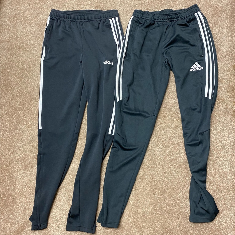 adidas Men's Tiro Sweatpants - Two Pairs - Size Small - Grey
